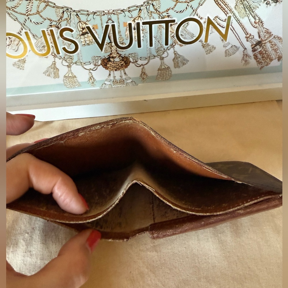 Louis Vuitton Brown Monogram Mens Wallet Vintage - Picture 6 of 14
